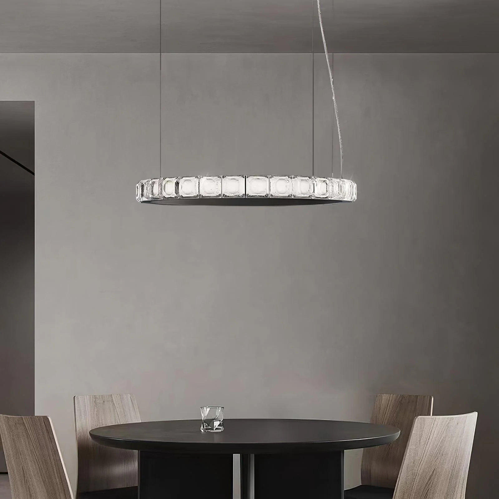 Avzorion Modern Minimalist Ring Glass Chandelier - Image 5