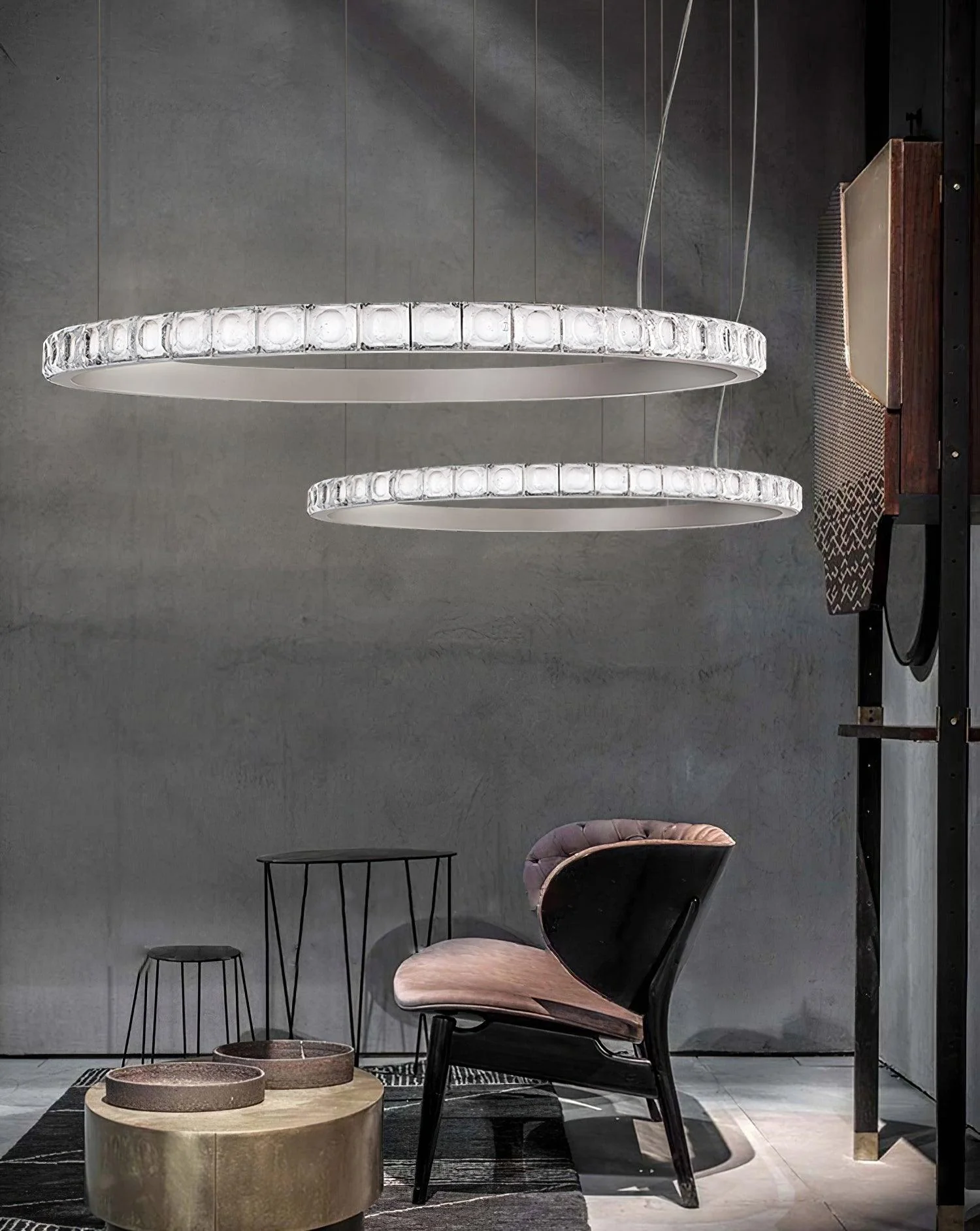 Avzorion Modern Minimalist Ring Glass Chandelier - Image 8