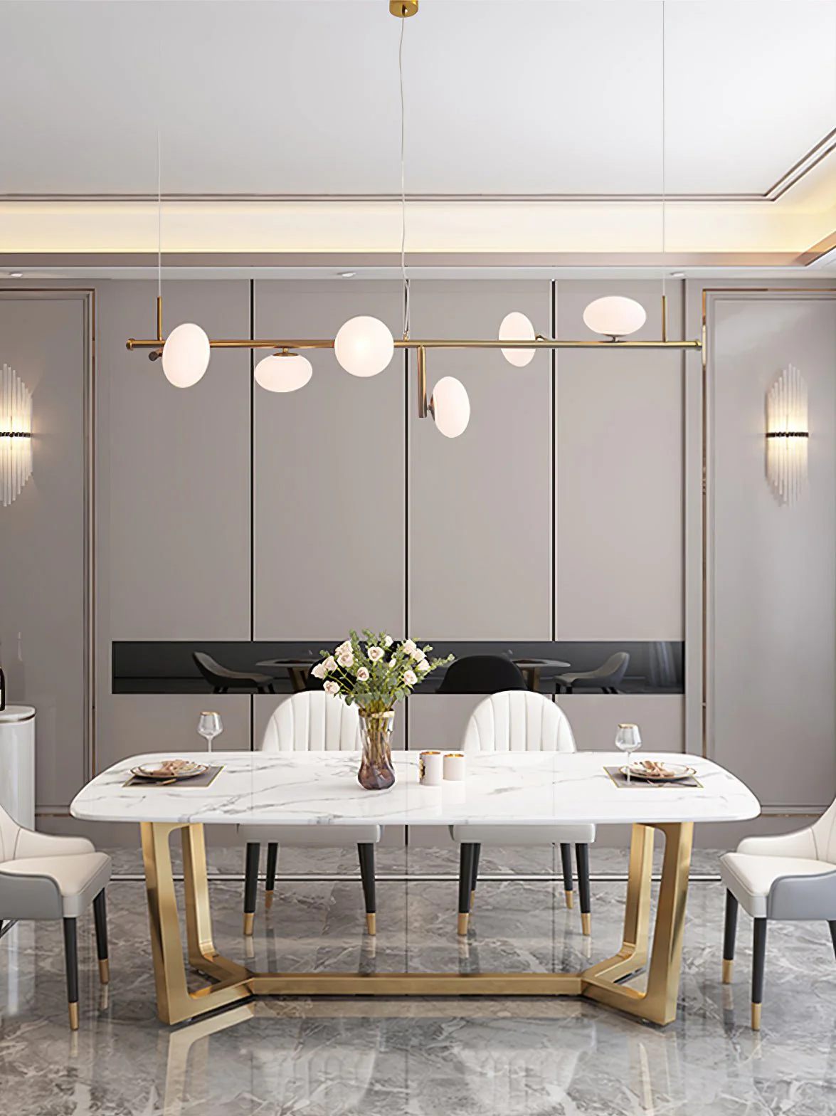 Balance Modern Glass Chandelier - Image 18