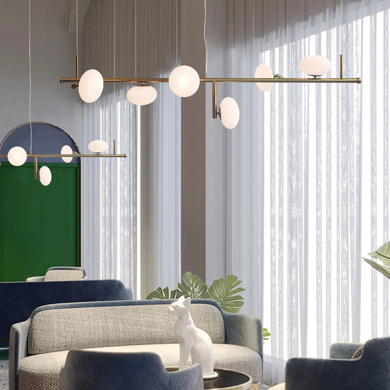 Balance Modern Glass Chandelier - Image 4