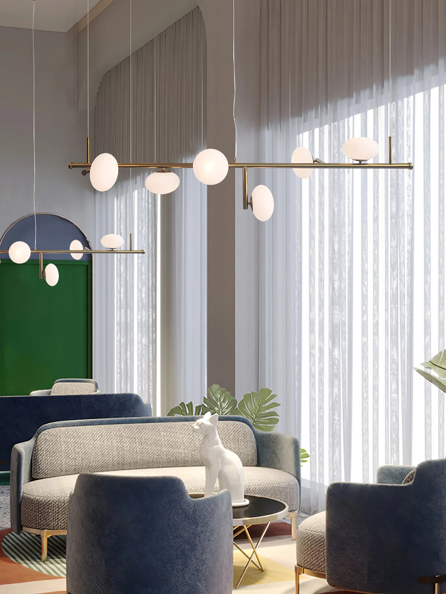 Balance Modern Glass Chandelier - Image 6