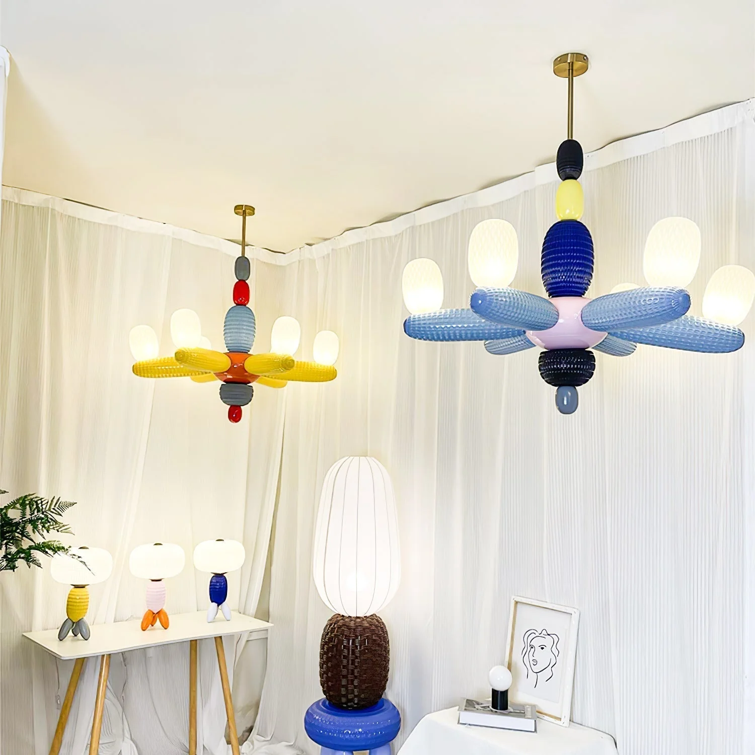 Balloons Premium Nordic Art Glass Chandelier - Image 4