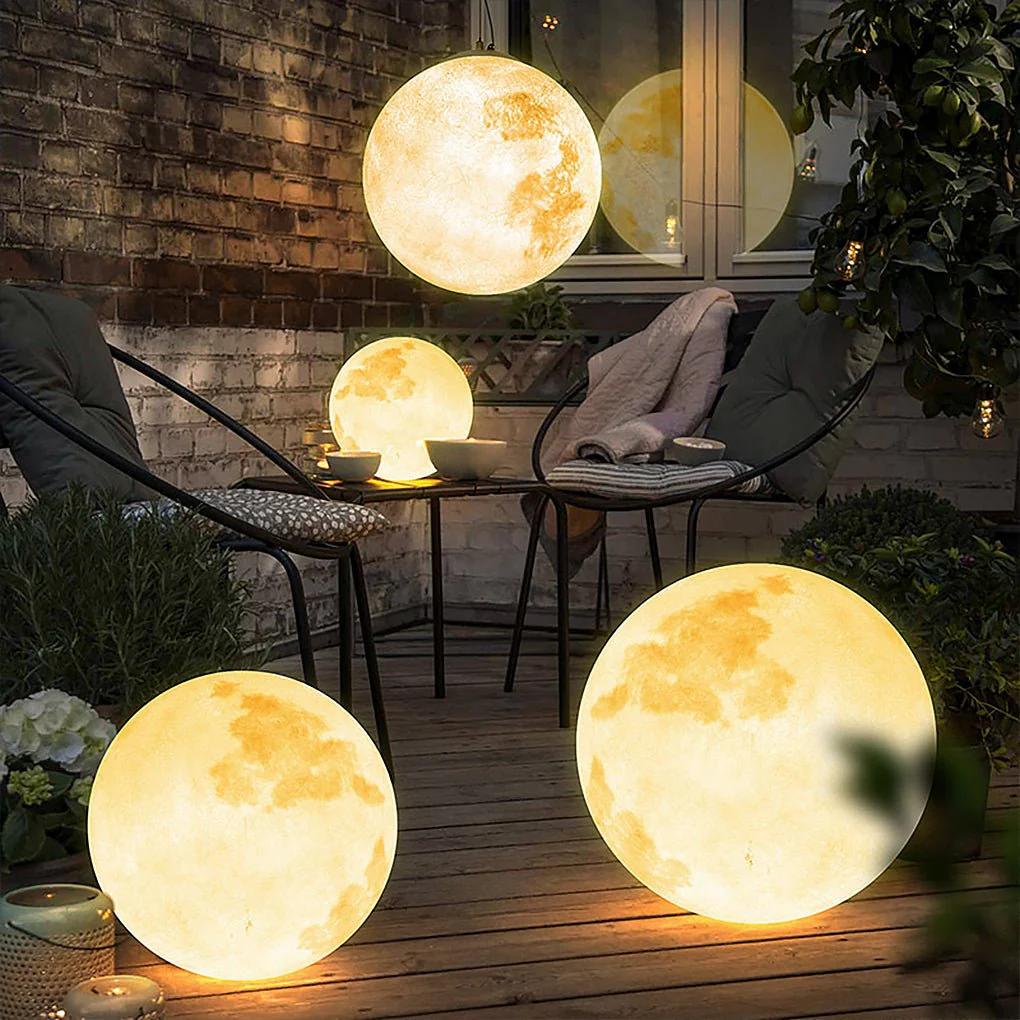 Barbara Moon Texture Landscape Resin Outdoor Chandelier Light - Image 5
