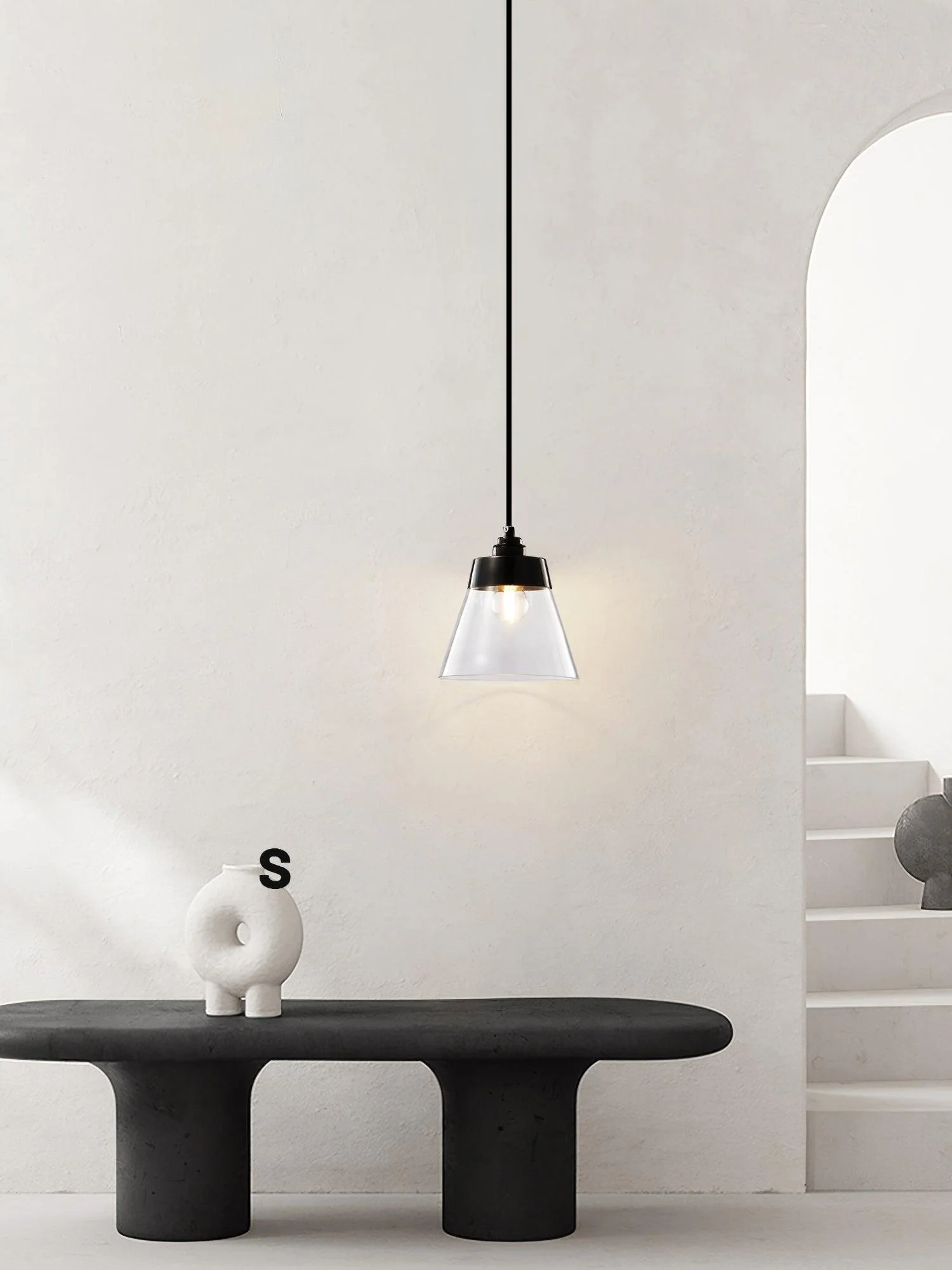 Baskin Minimalist Brass Pendant Light - Image 18