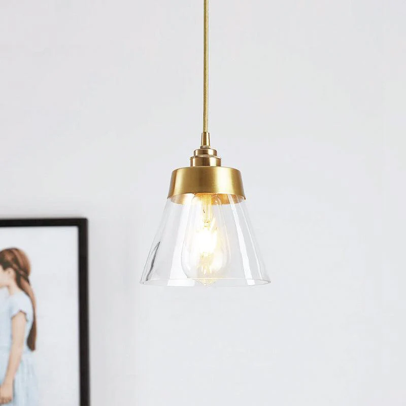 Baskin Minimalist Brass Pendant Light - Image 3