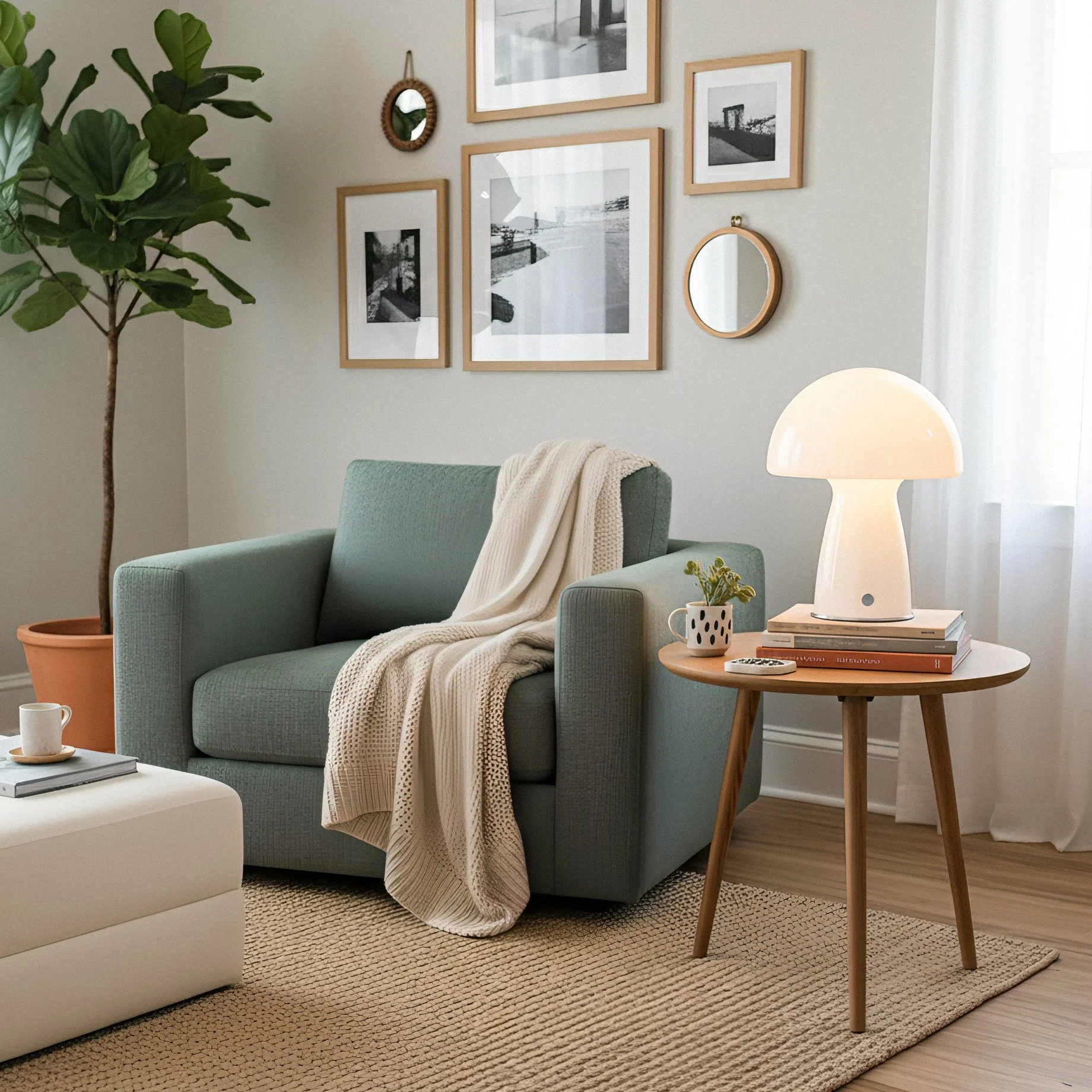 Bauhaus Modern Glass Table Lamp - Image 10