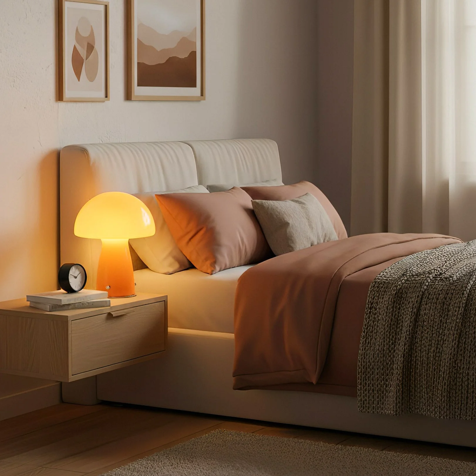 Bauhaus Modern Glass Table Lamp - Image 3