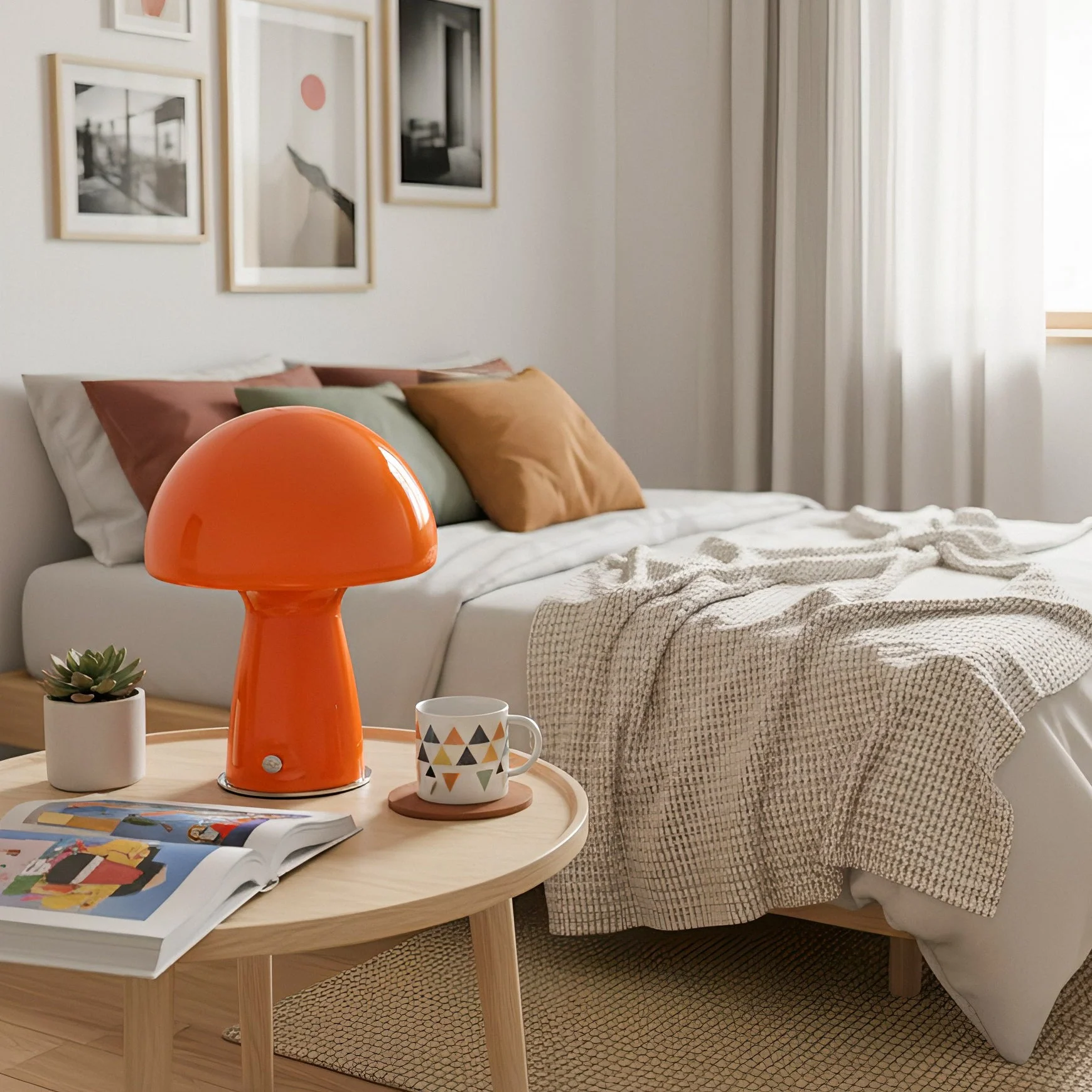 Bauhaus Modern Glass Table Lamp - Image 7