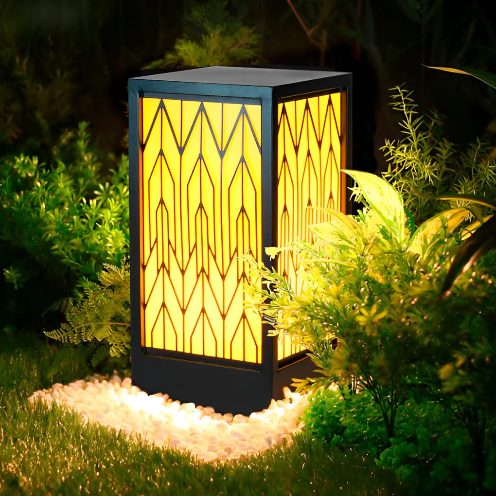 Beky Vintage LED Landscape Marble Outdoor Bollard Lights