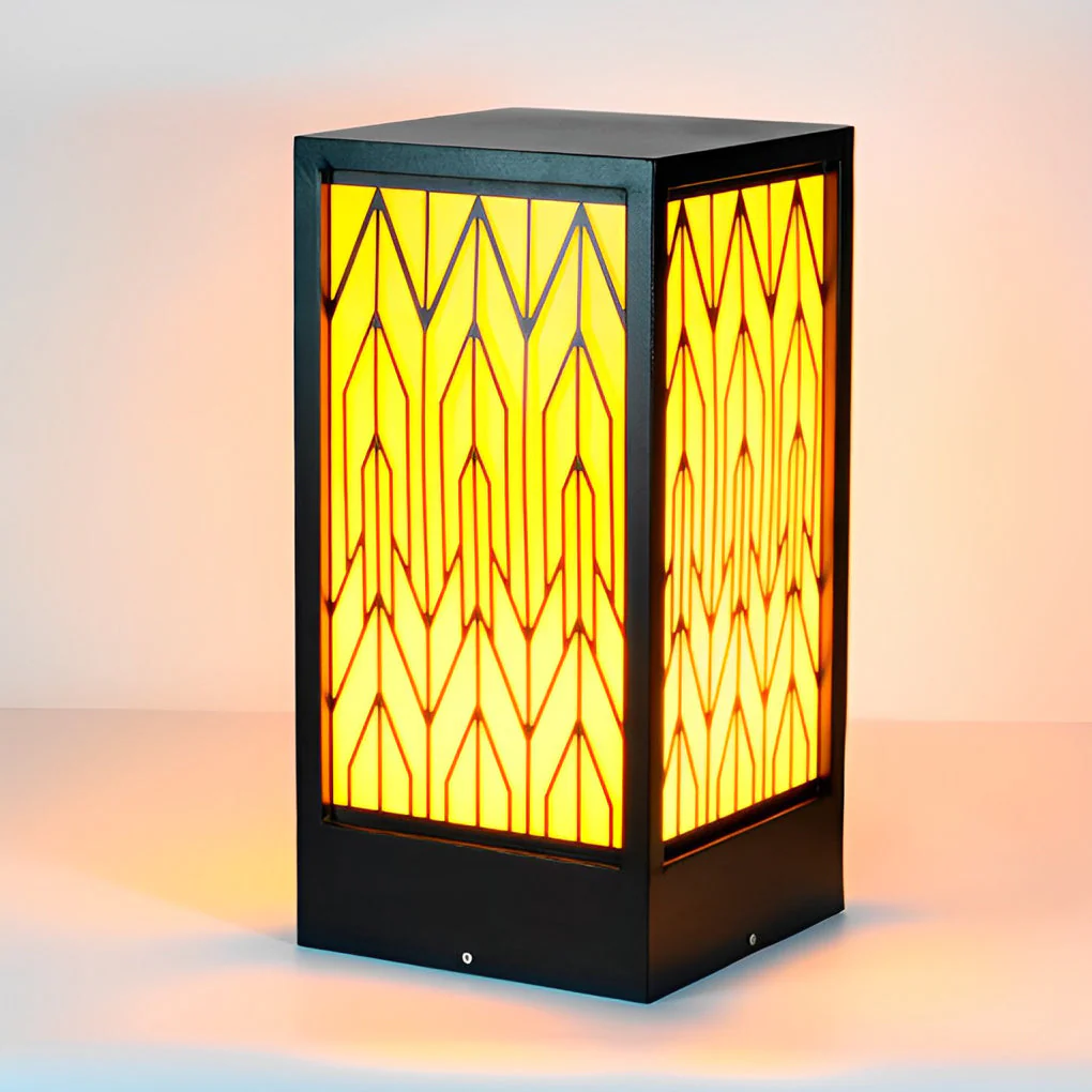 Beky Vintage LED Landscape Marble Outdoor Bollard Lights - Image 11