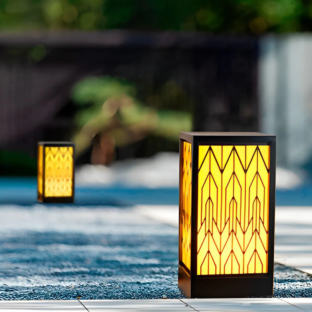 Beky Vintage LED Landscape Marble Outdoor Bollard Lights - Image 5
