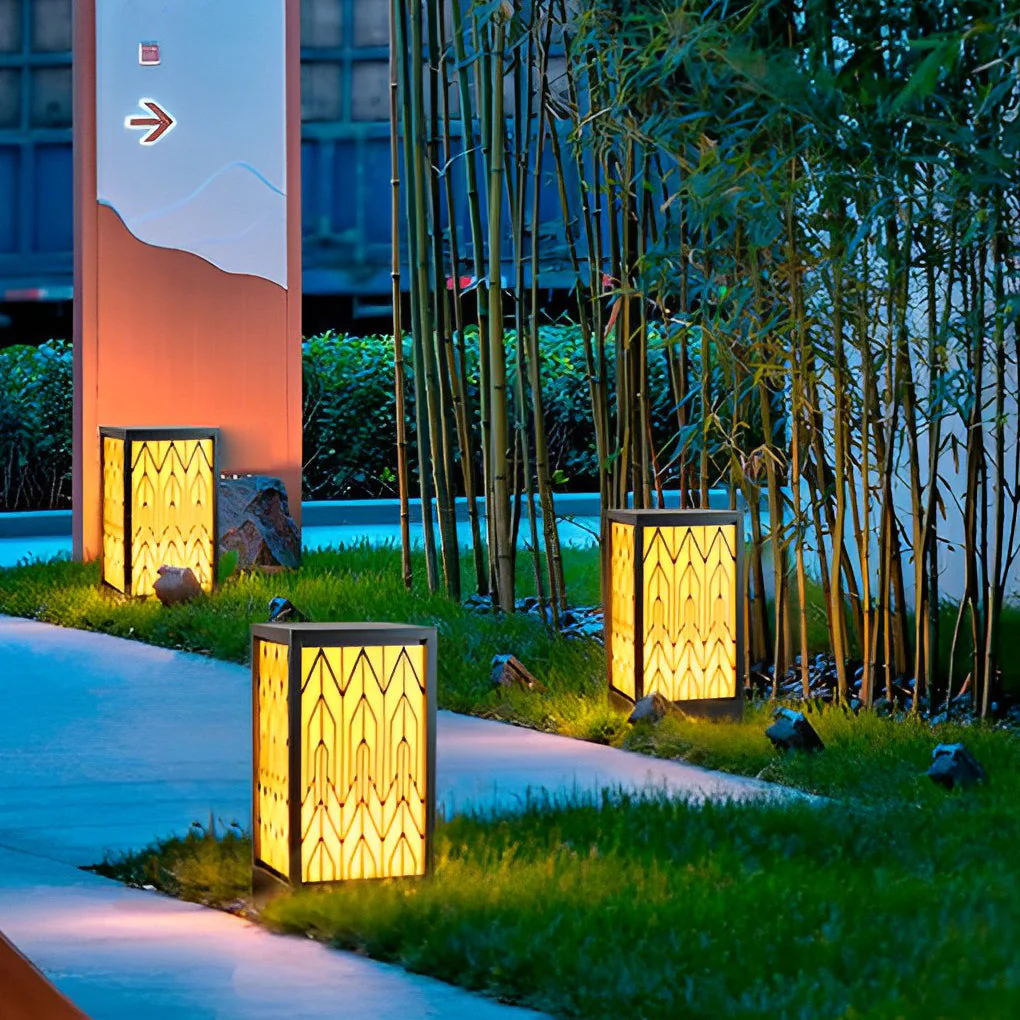 Beky Vintage LED Landscape Marble Outdoor Bollard Lights - Image 6