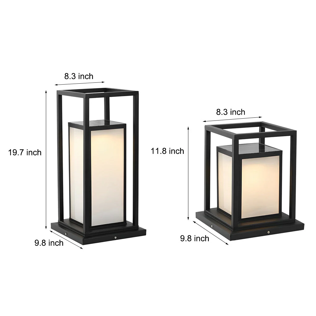 Belinda LED Modern Outdoor Fence Post Pillar Lamp - Image 11