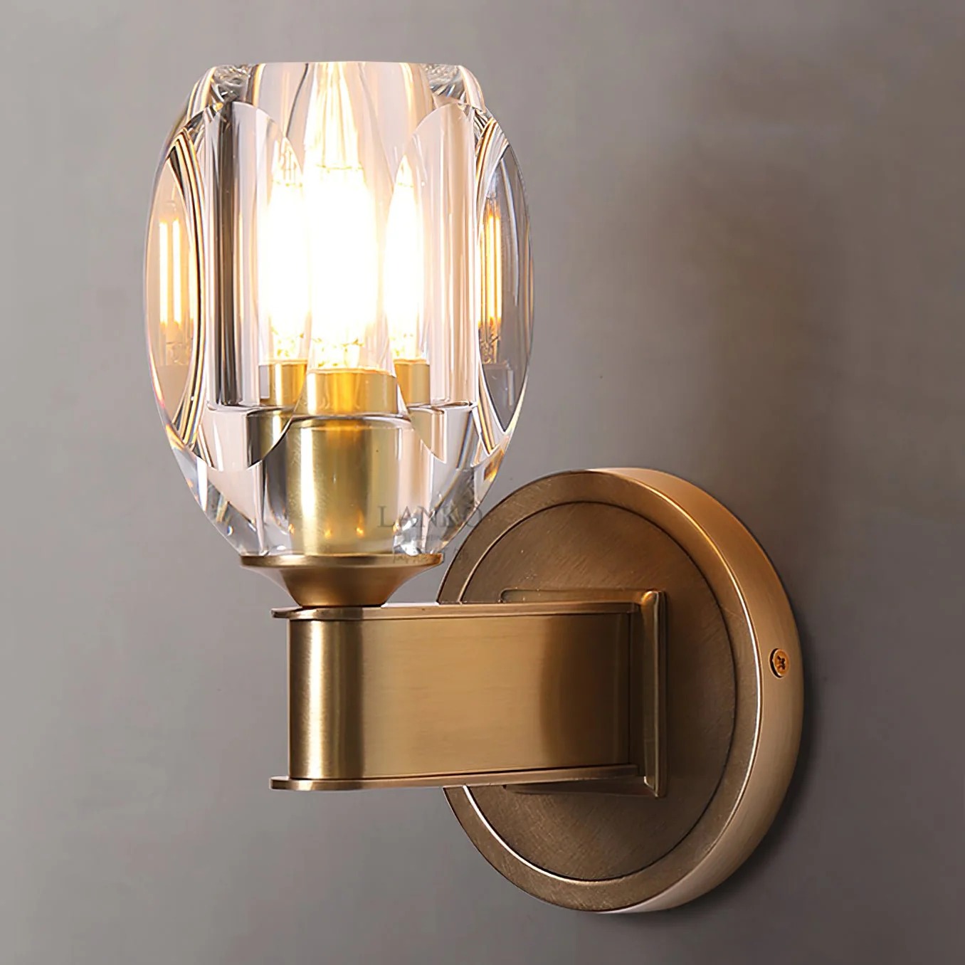 Beloved Wall lamp Premium Nordic Art Diamond Crystal Sconce - Image 19