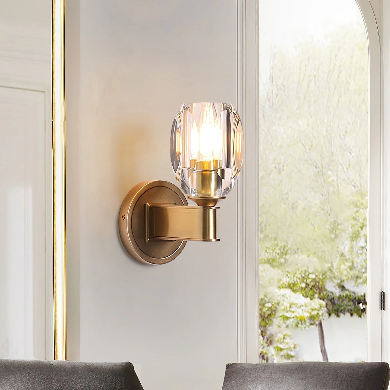 Beloved Wall lamp Premium Nordic Art Diamond Crystal Sconce - Image 4
