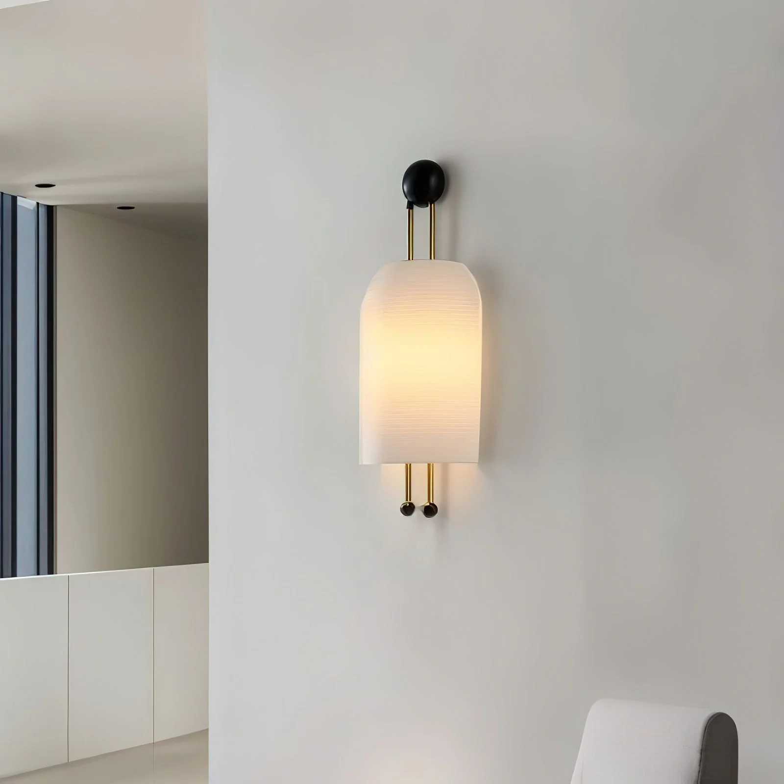 Bertha Modern Glass Wall Light - Image 11