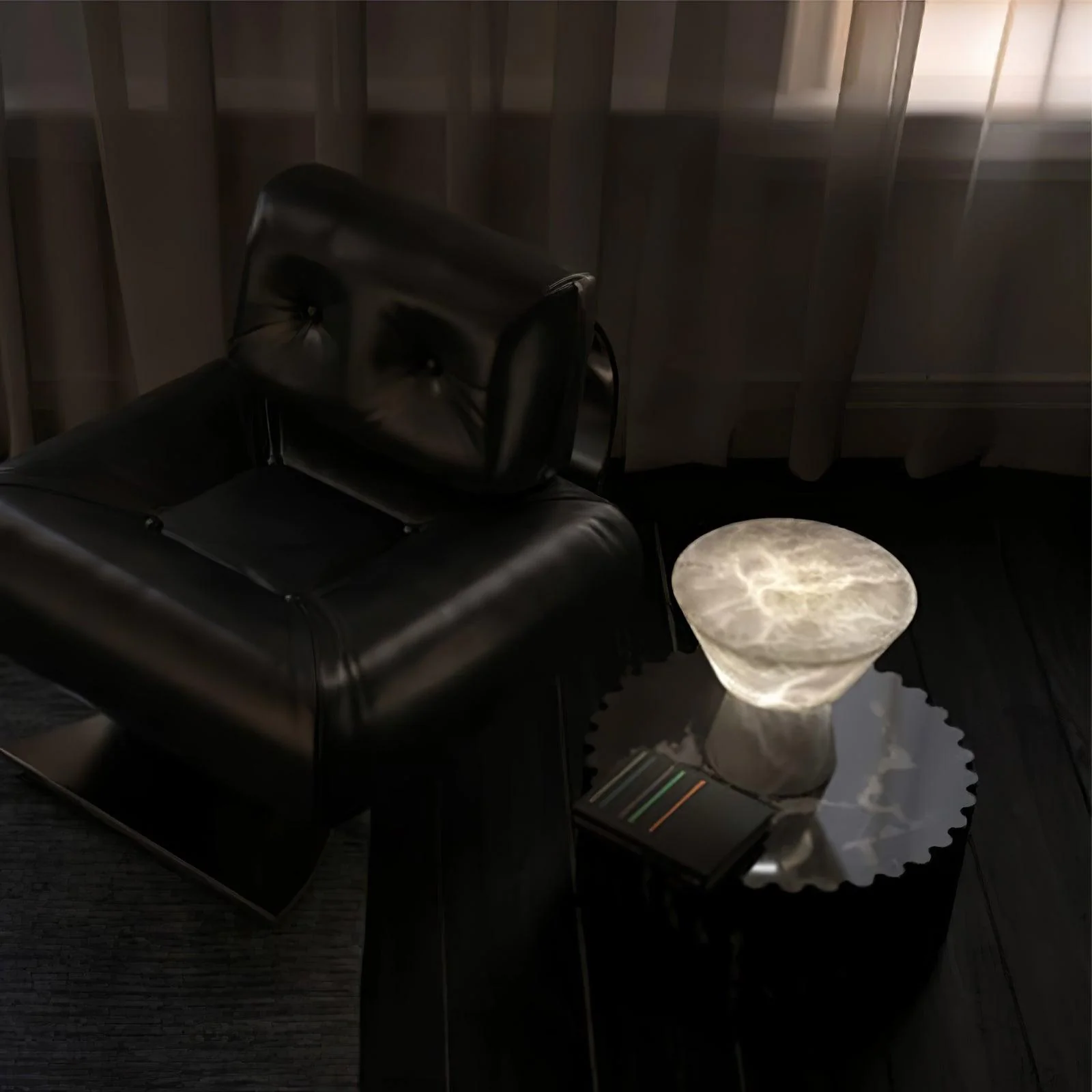 Beta Minimalist Alabaster Table Light - Image 13