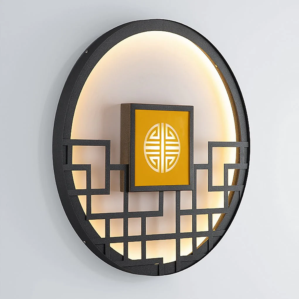 Bettina Asian Outdoor Decorative Steel Outdoor Wall Lamp - Image 13