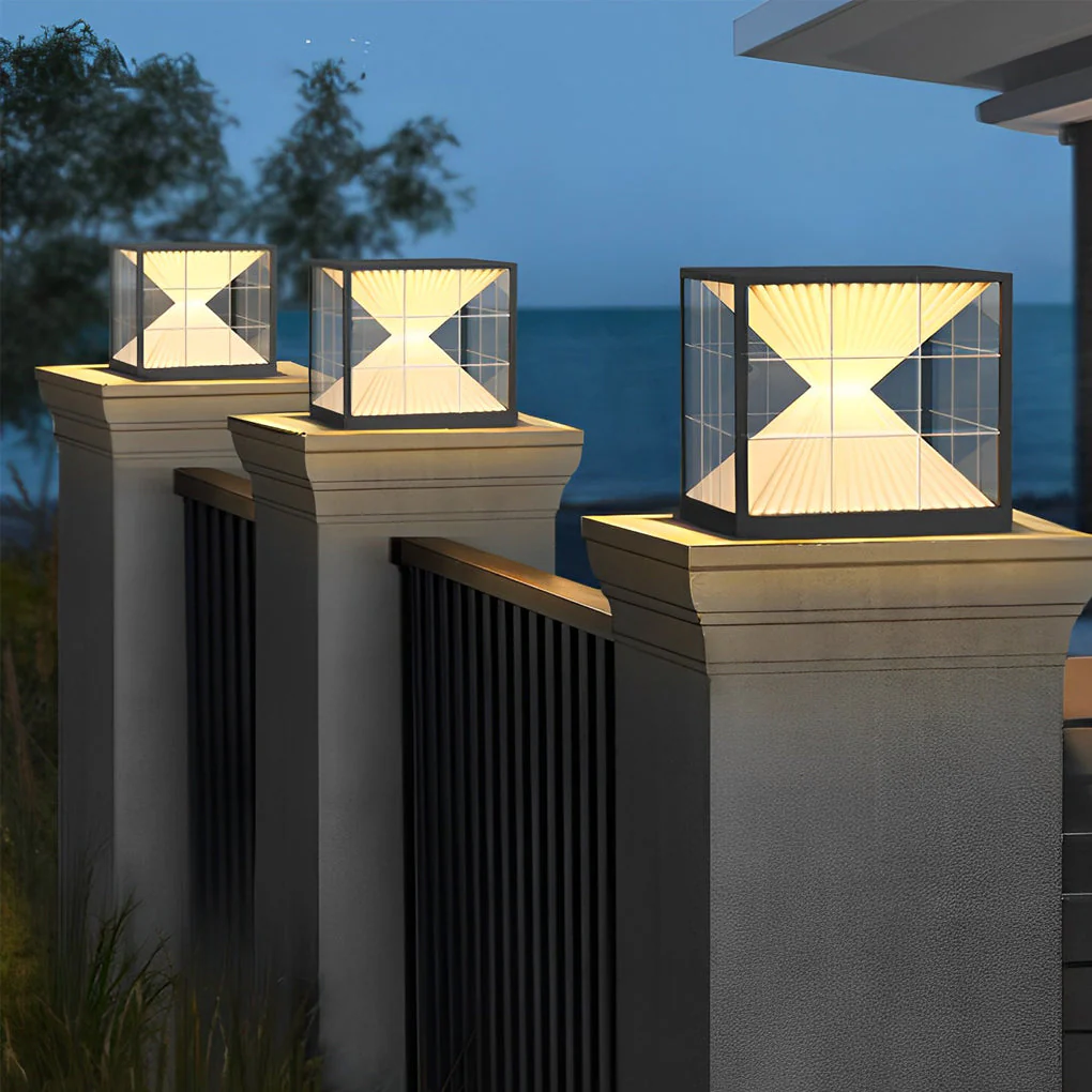 Biancy Creative Hourglass Post Outdoor Lights - Image 4