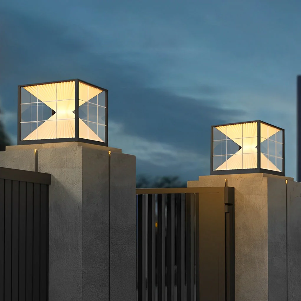 Biancy Creative Hourglass Post Outdoor Lights - Image 5