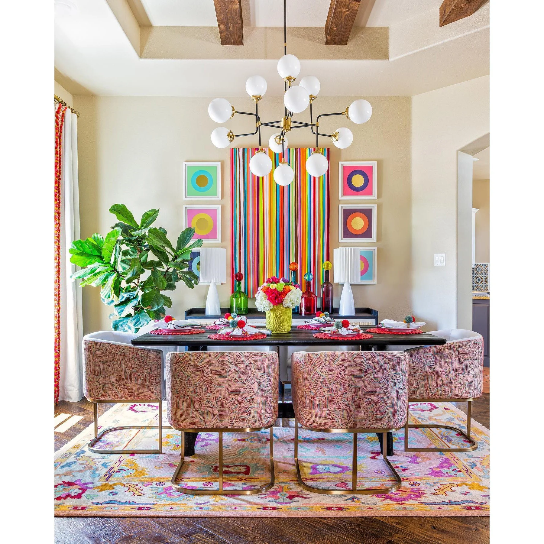 Bistro Contemporary Glass Chandelier - Image 11