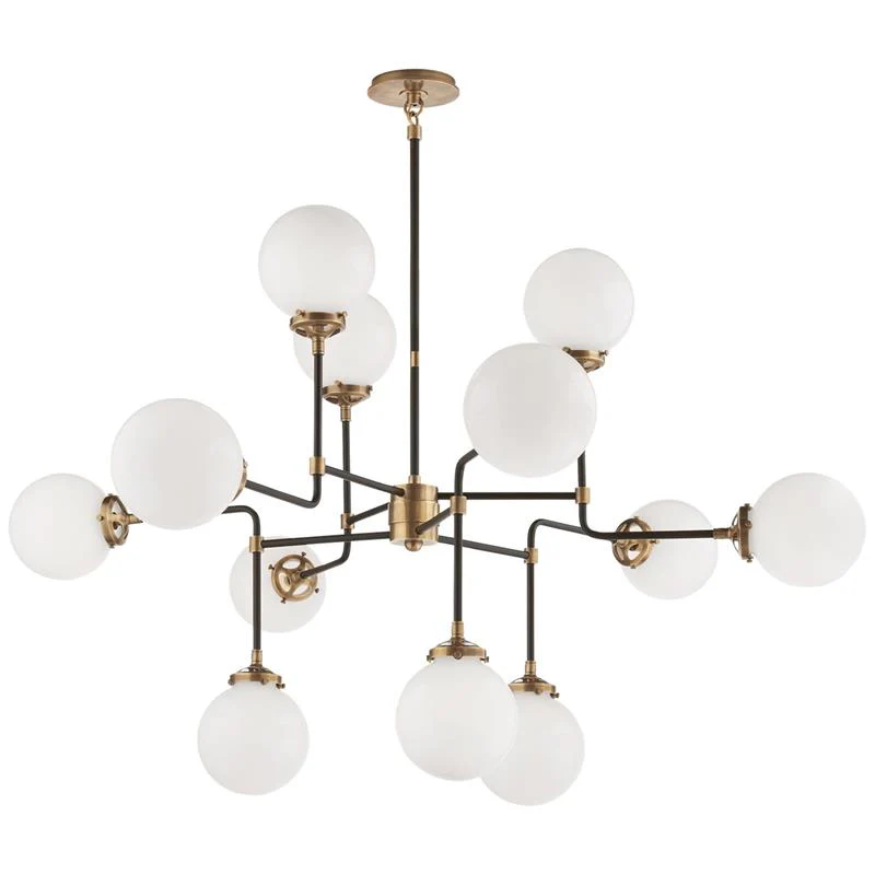 Bistro Contemporary Glass Chandelier - Image 14