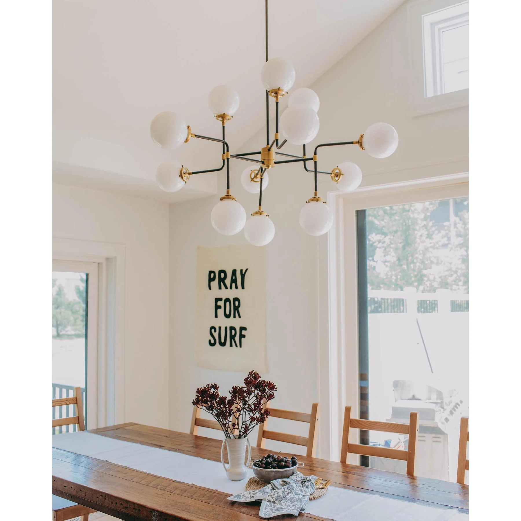 Bistro Contemporary Glass Chandelier - Image 3