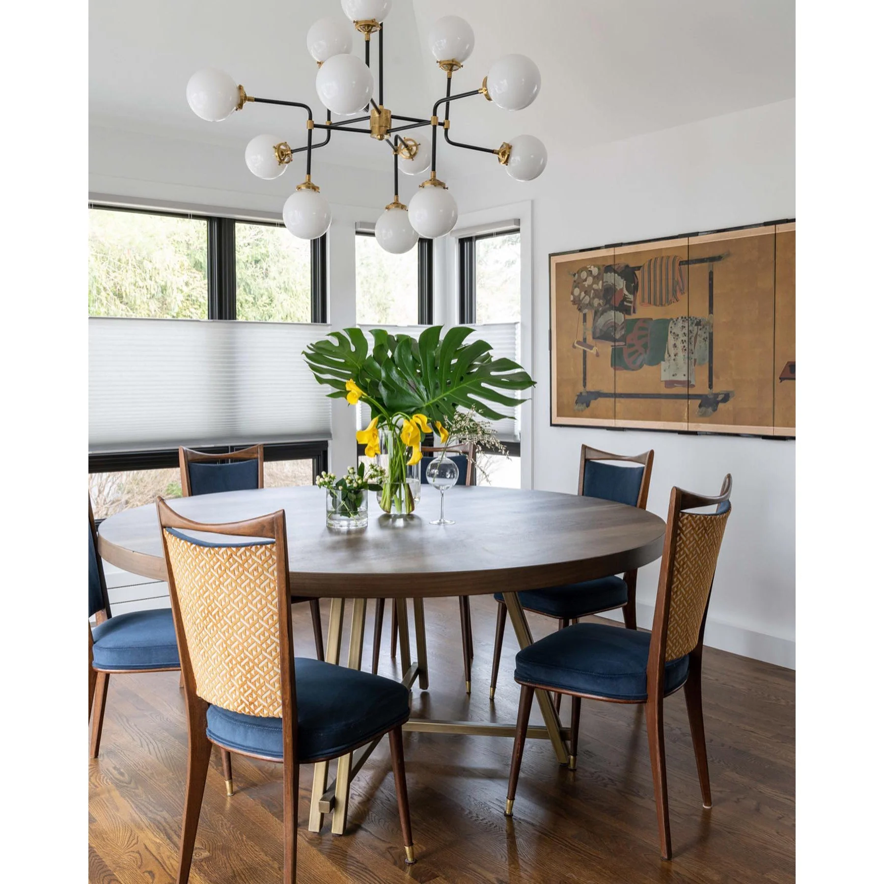 Bistro Contemporary Glass Chandelier - Image 4