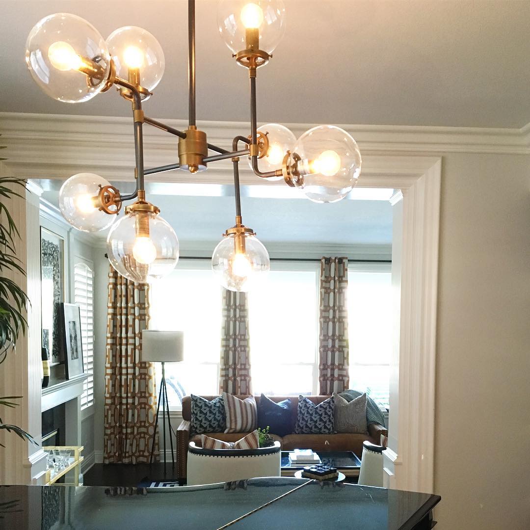 Bistro Contemporary Glass Chandelier - Image 8