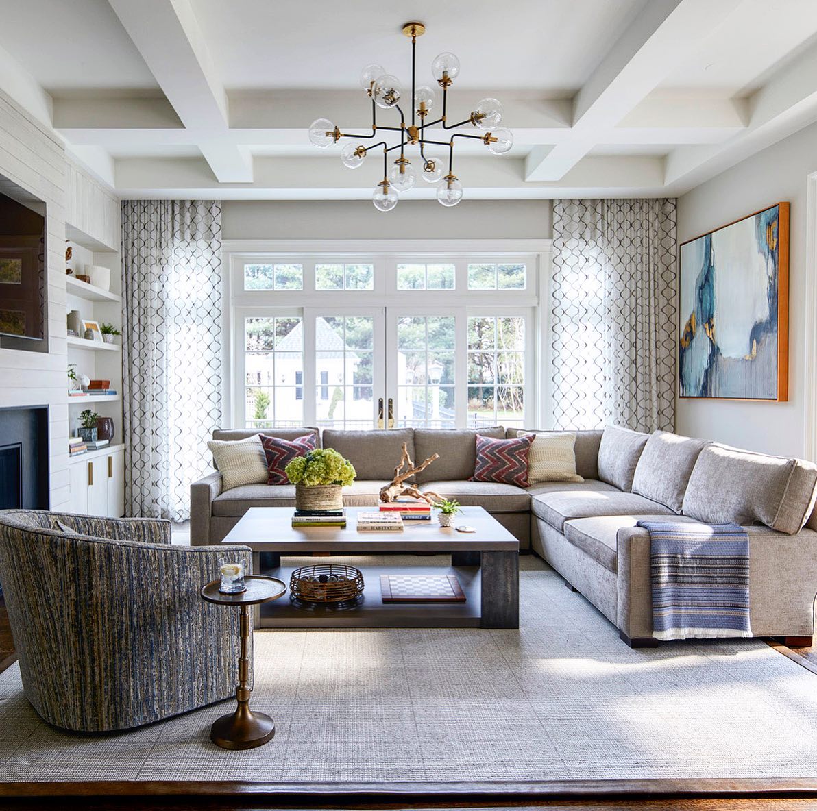 Bistro Contemporary Glass Chandelier - Image 9