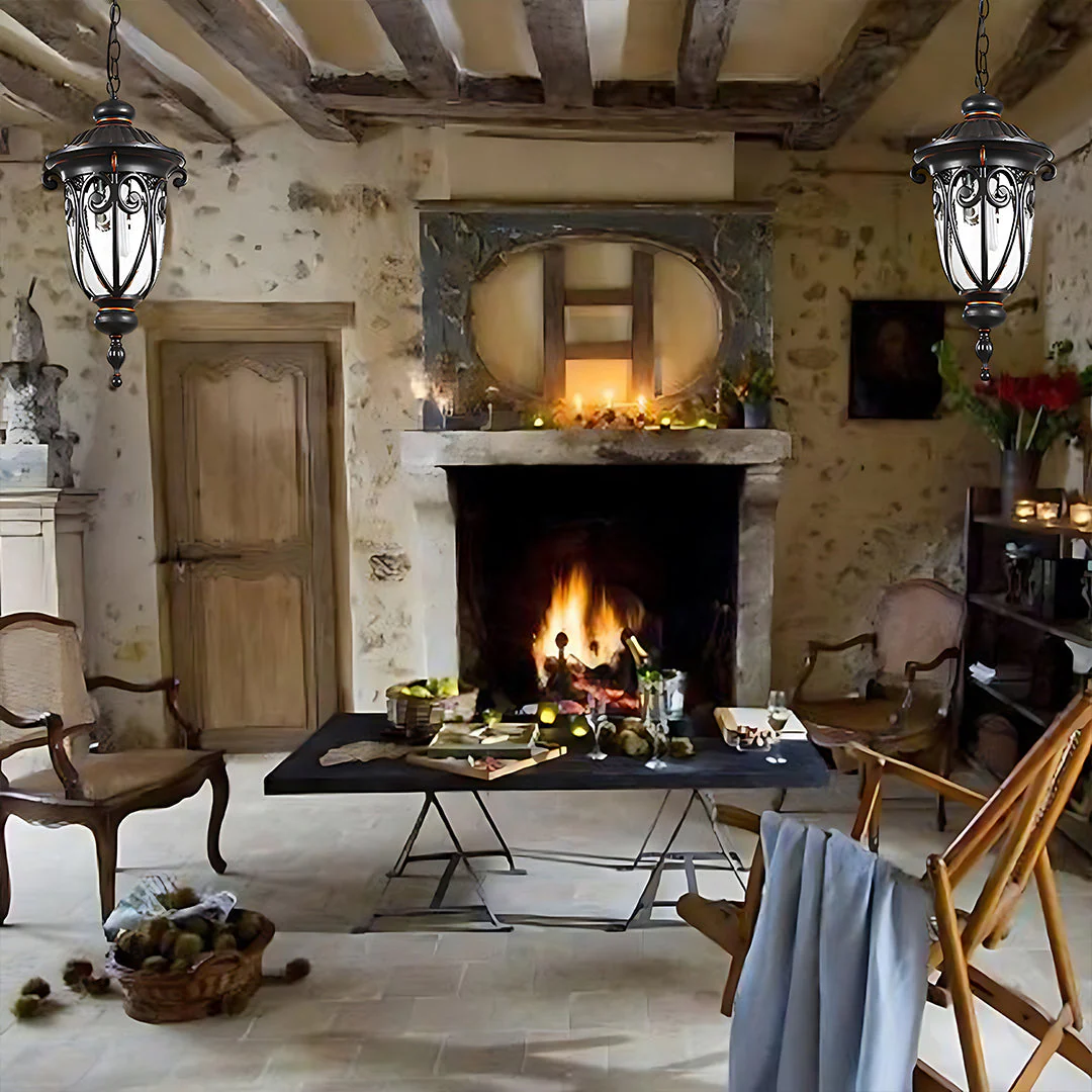 Black Ceiling Light Fixtures Waterproof European-Style - Image 7