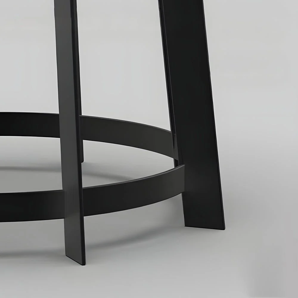 Blanche Round Stool Solar Classic Steel Outdoor Light - Image 7