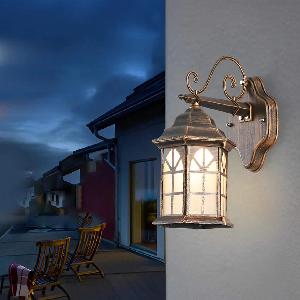 Blesed Retro LED Solar Outdoor Wall Lamp - Image 11
