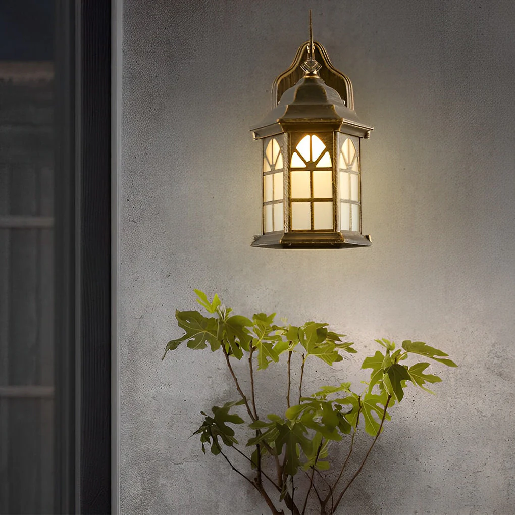 Blesed Retro LED Solar Outdoor Wall Lamp - Image 8