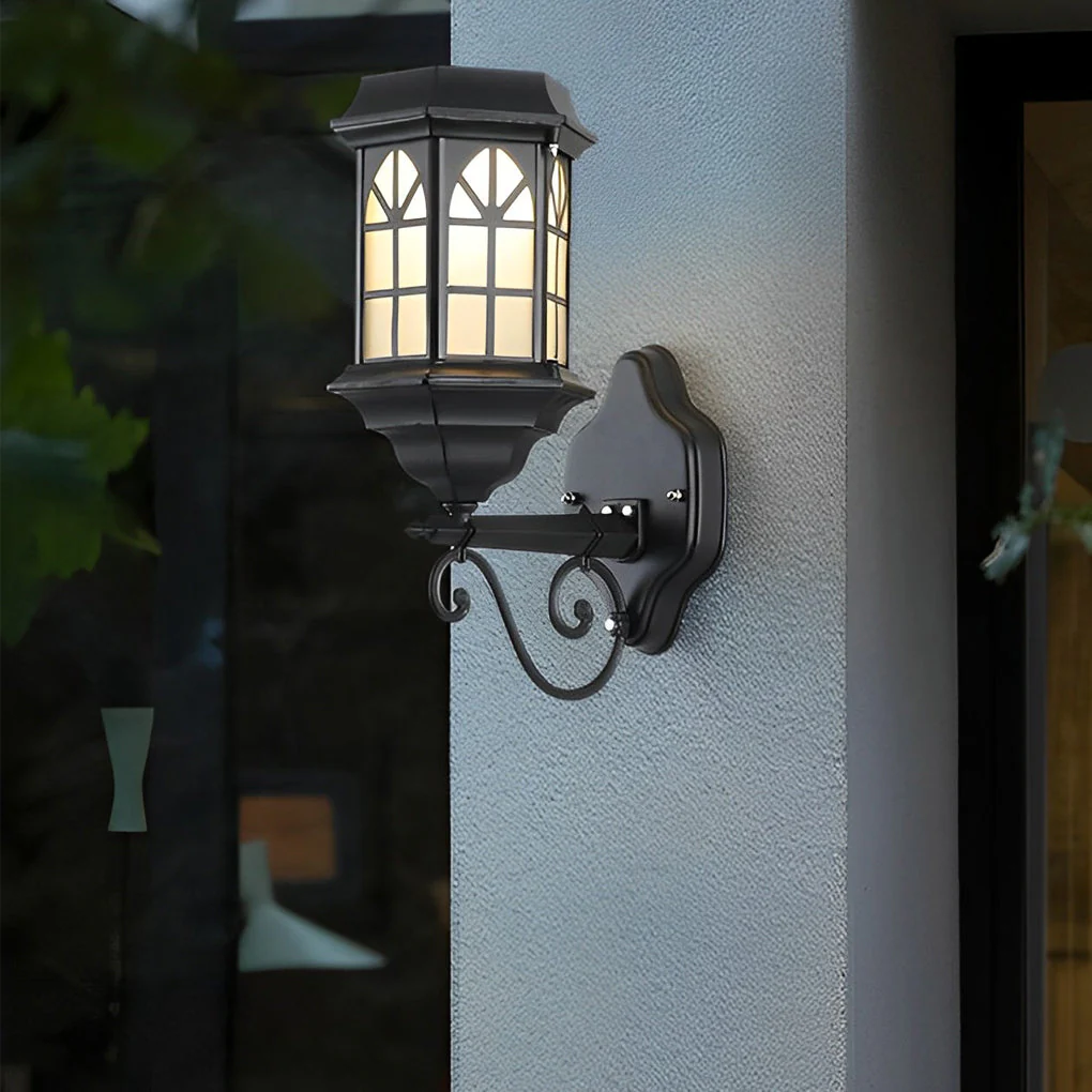 Blesed Retro LED Solar Outdoor Wall Lamp - Image 9