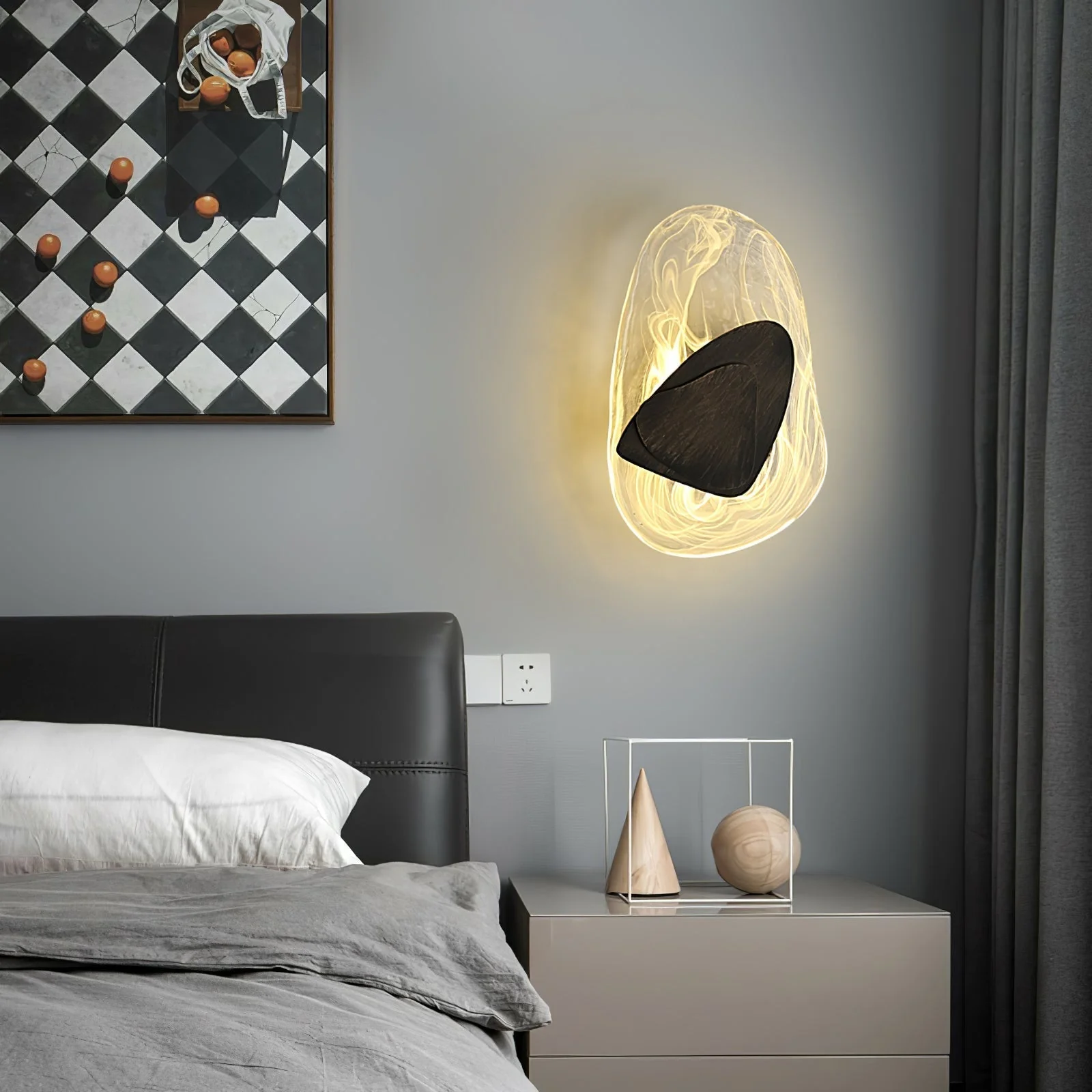 Blind Premium Nordic Art Glass Wall Lamp - Image 62