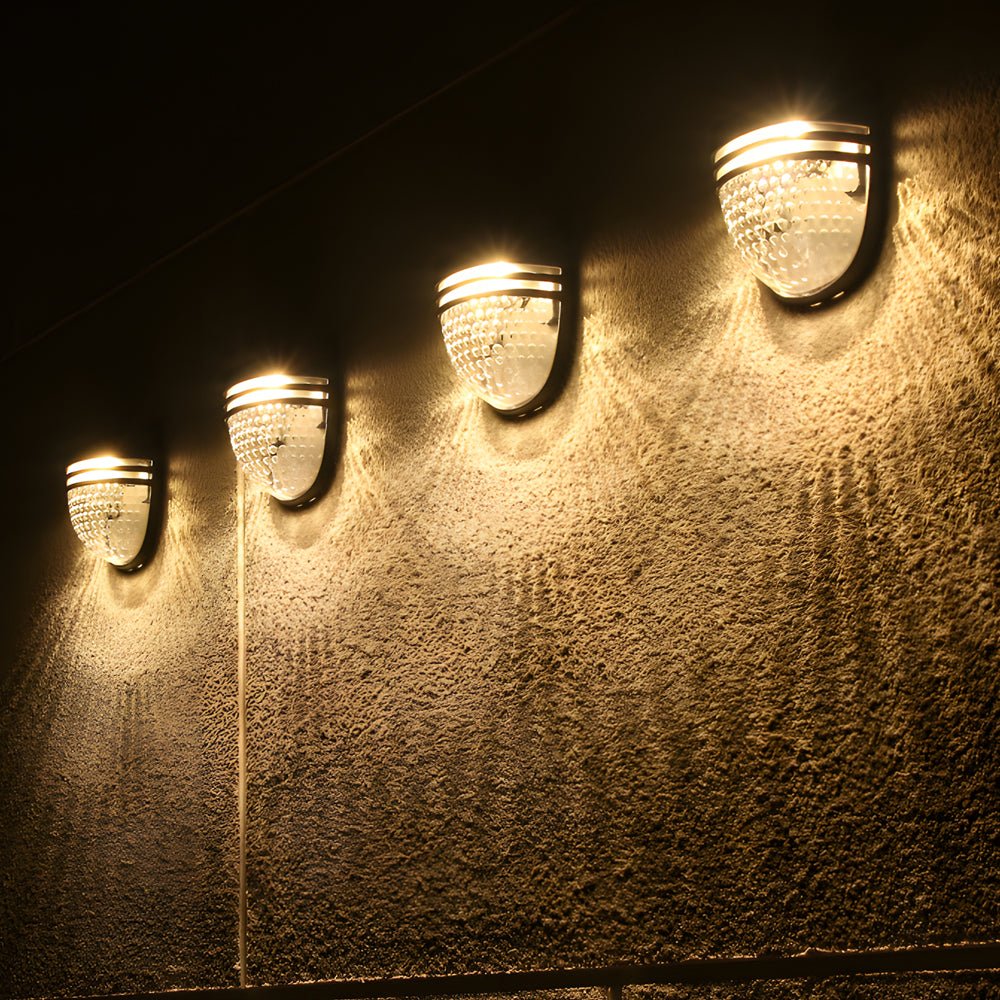 Blng Modern Solar ABS Outdoor Wall Fence Lights