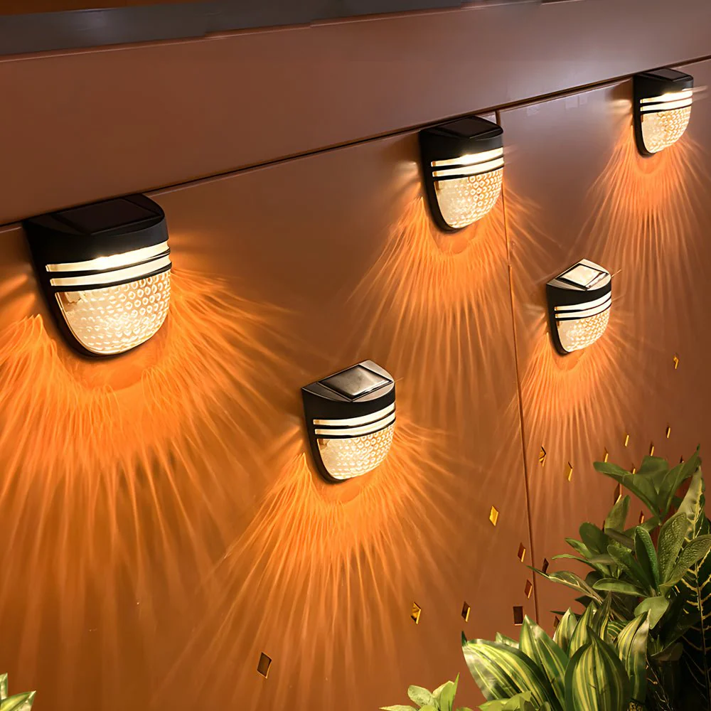 Blng Modern Solar ABS Outdoor Wall Fence Lights - Image 2