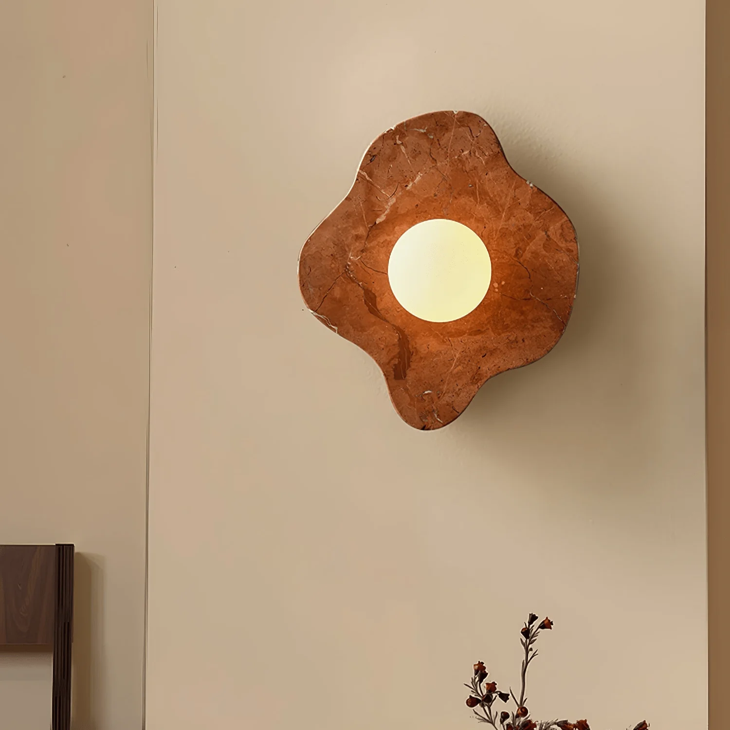 Bloom Rustic Marble Wall Lamp - Image 4
