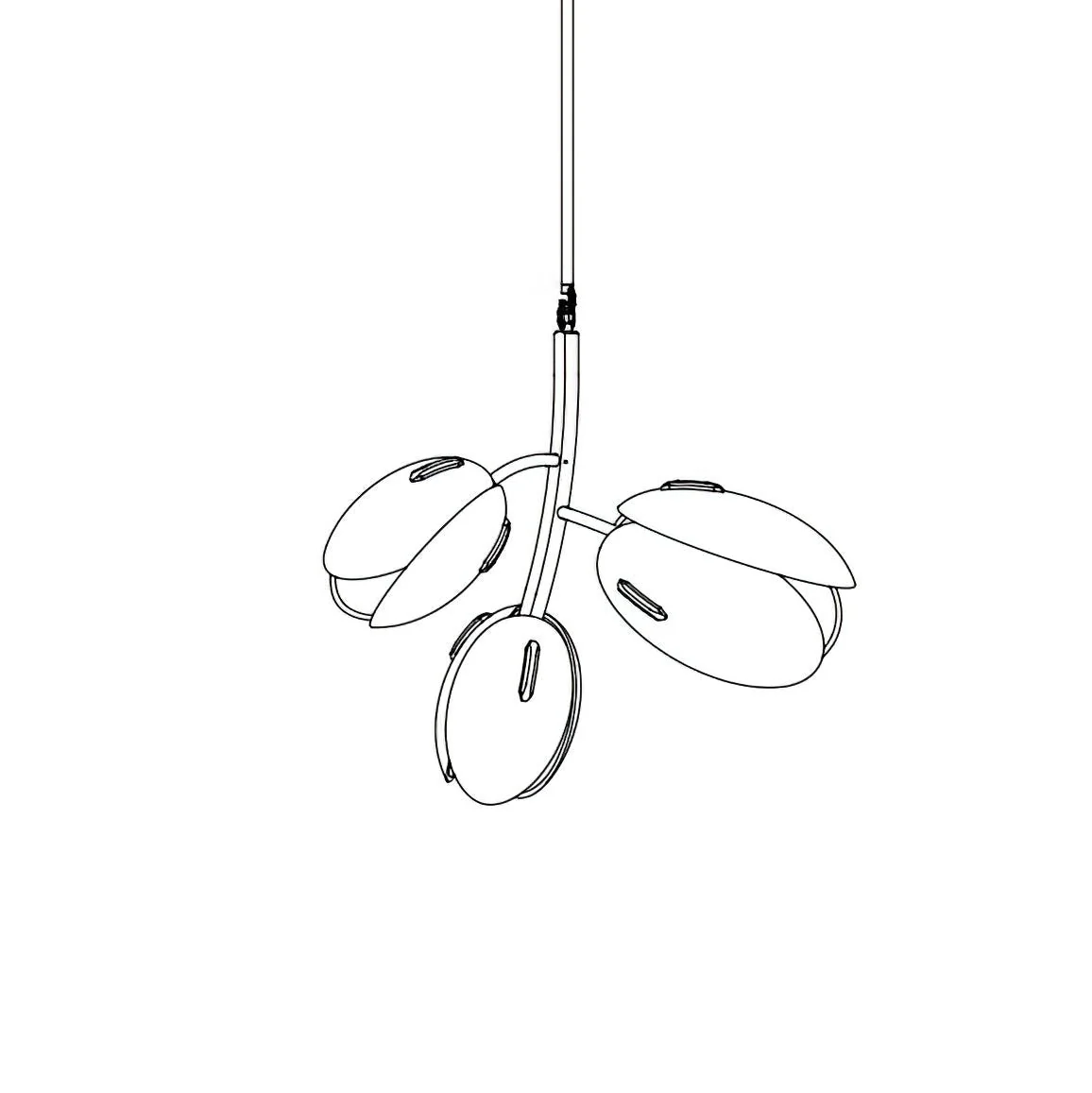 Blossom Contemporary Glass Chandelier - Image 59