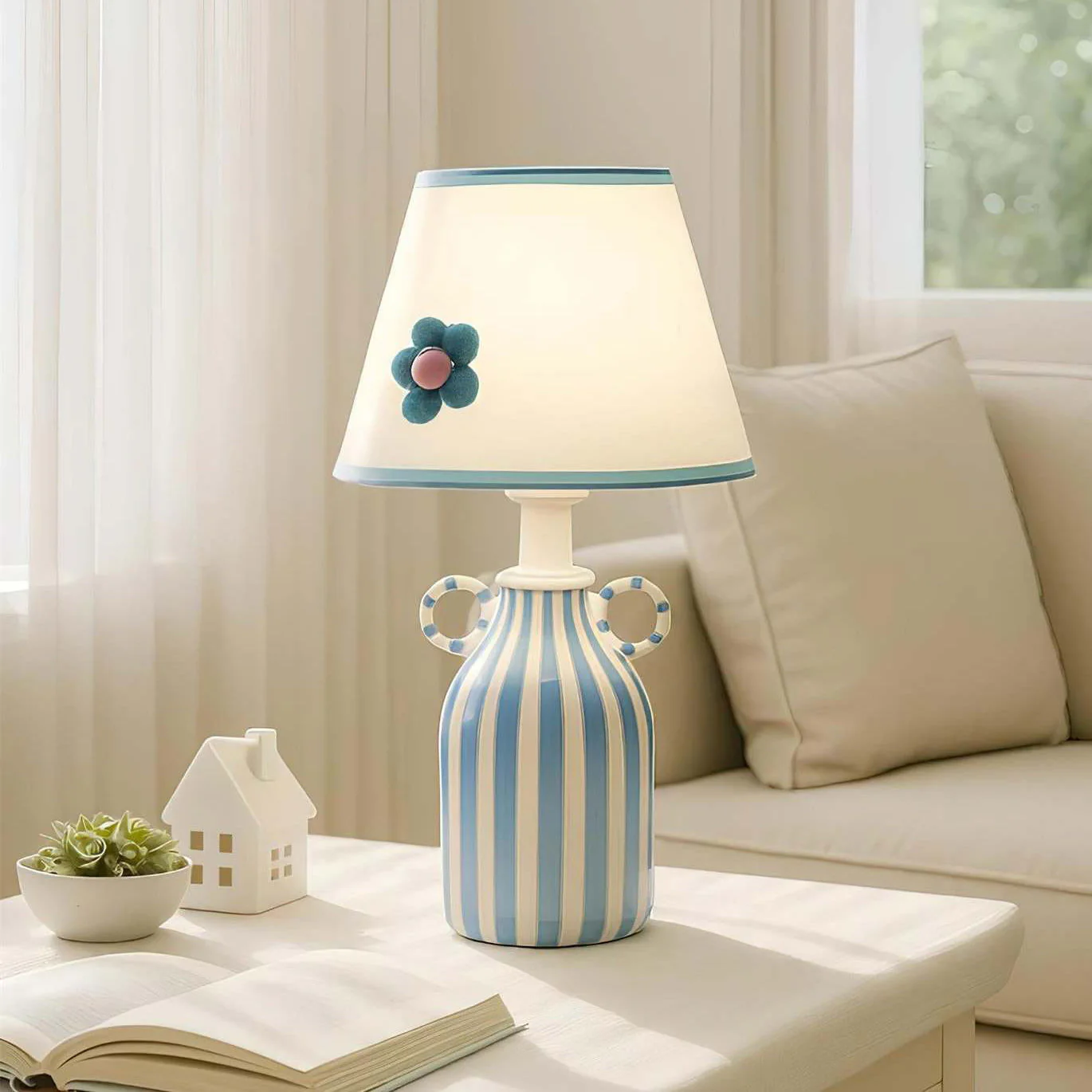 Blumelo Modern Ceramic Table Lamp - Image 2