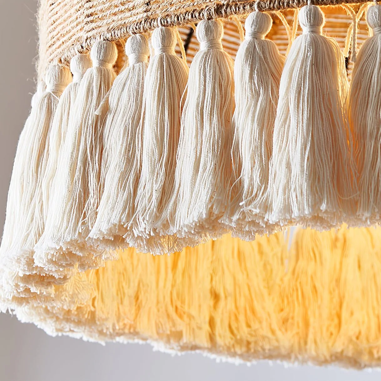 Boho Handwoven Jute Pendant Light - Image 12