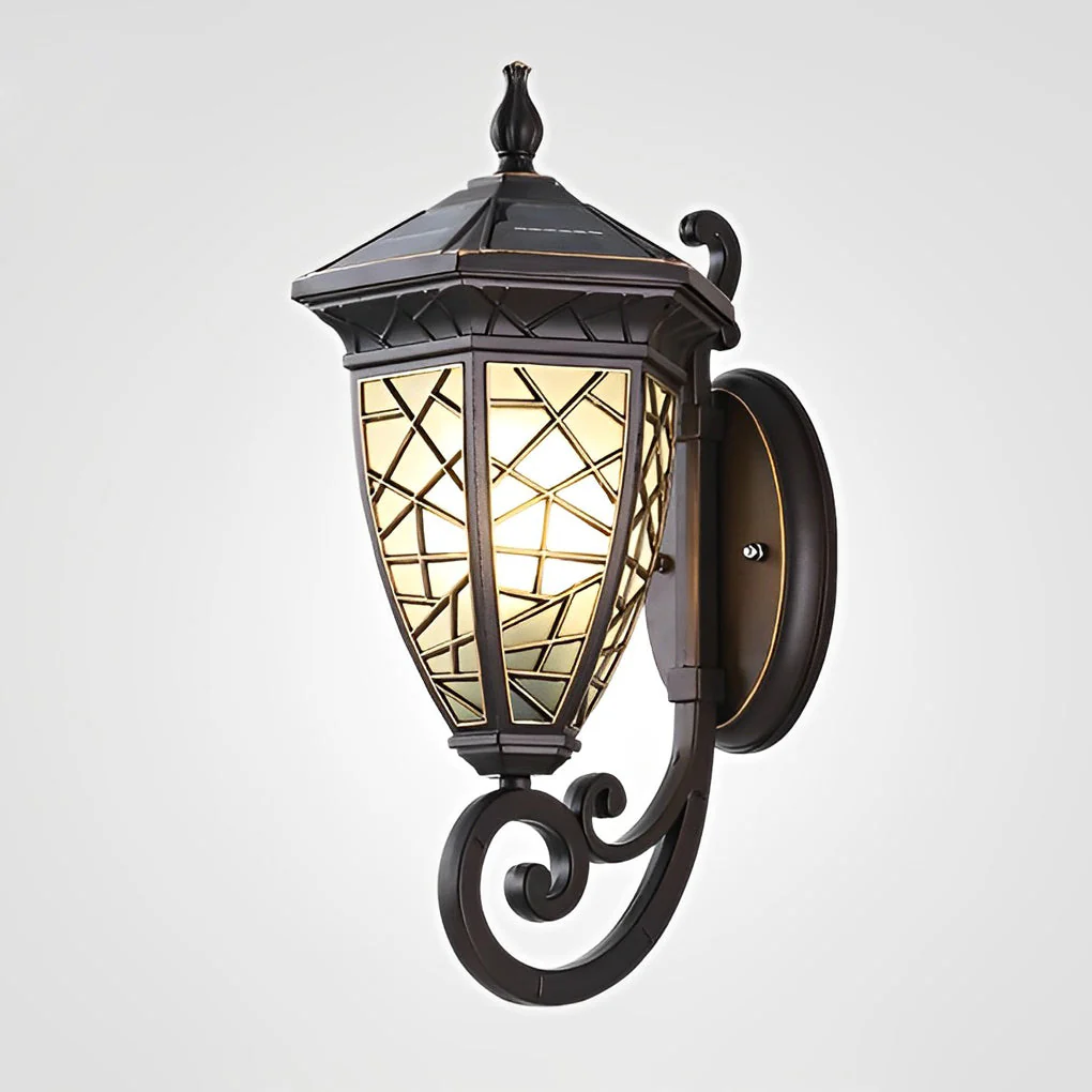 Bond Retro Pattern American Style Outdoor Wall Lamp - Image 3