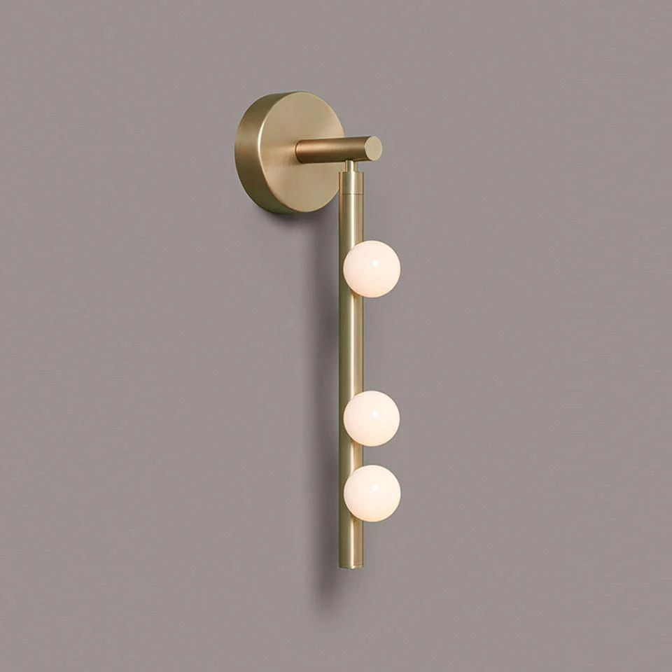 Rory Modern Minimalist Tube Brass Glass Wall Lamp - Image 20