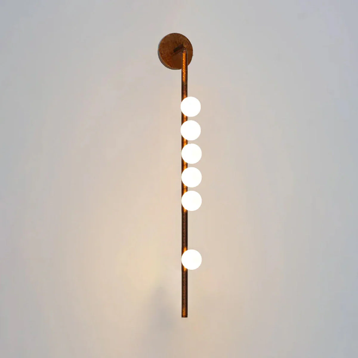 Rory Modern Minimalist Tube Brass Glass Wall Lamp - Image 22