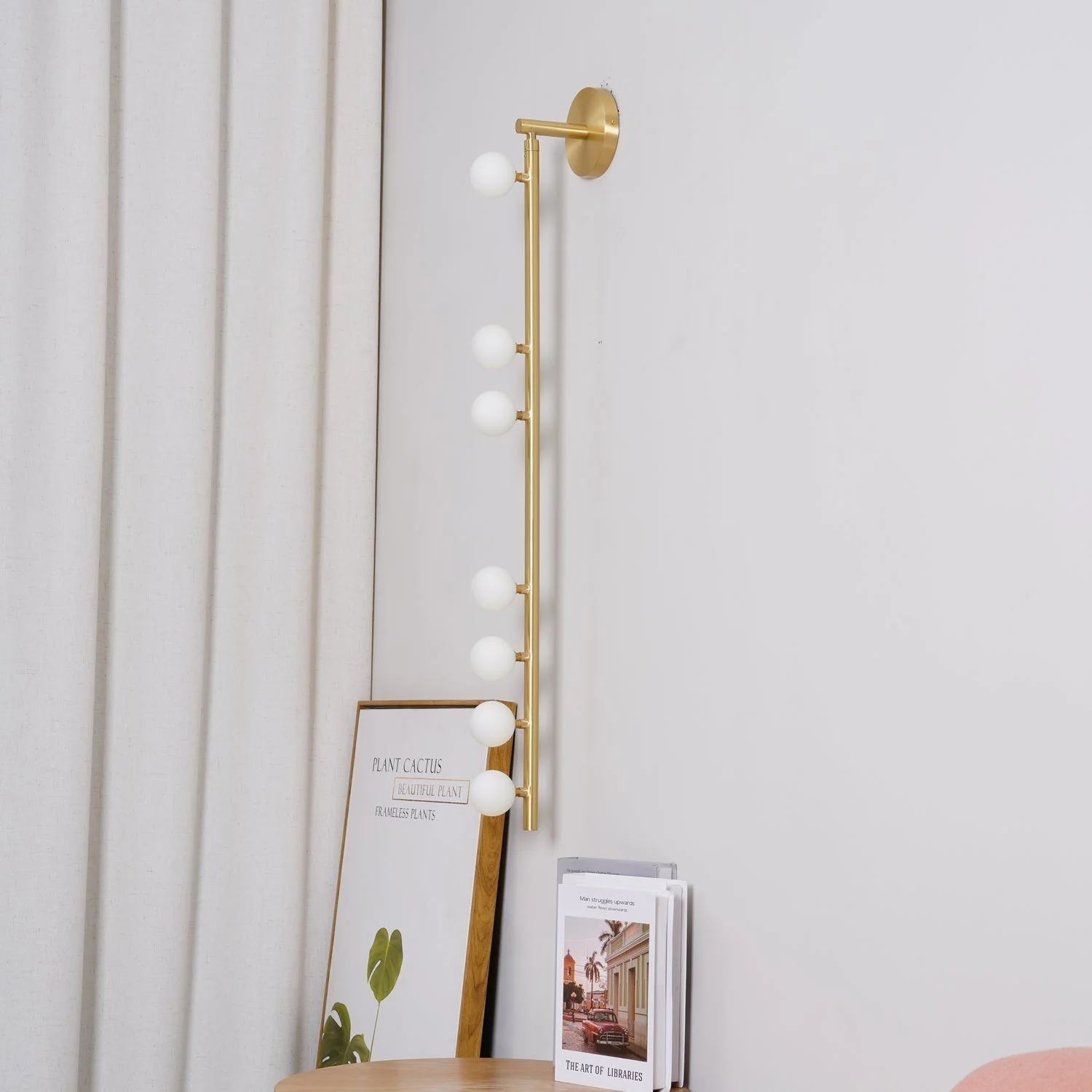 Rory Modern Minimalist Tube Brass Glass Wall Lamp - Image 46