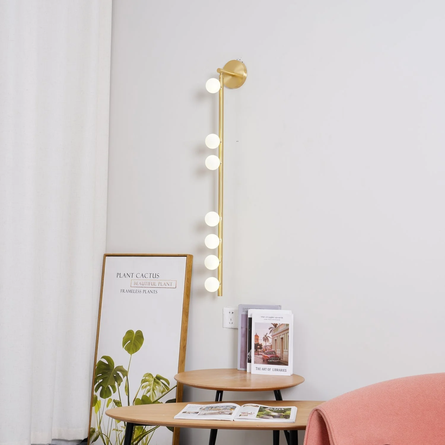 Rory Modern Minimalist Tube Brass Glass Wall Lamp - Image 48