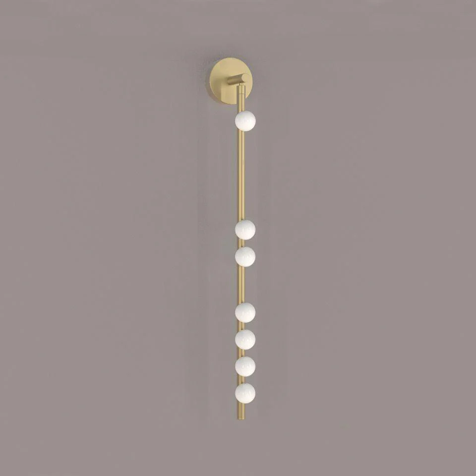 Rory Modern Minimalist Tube Brass Glass Wall Lamp - Image 55