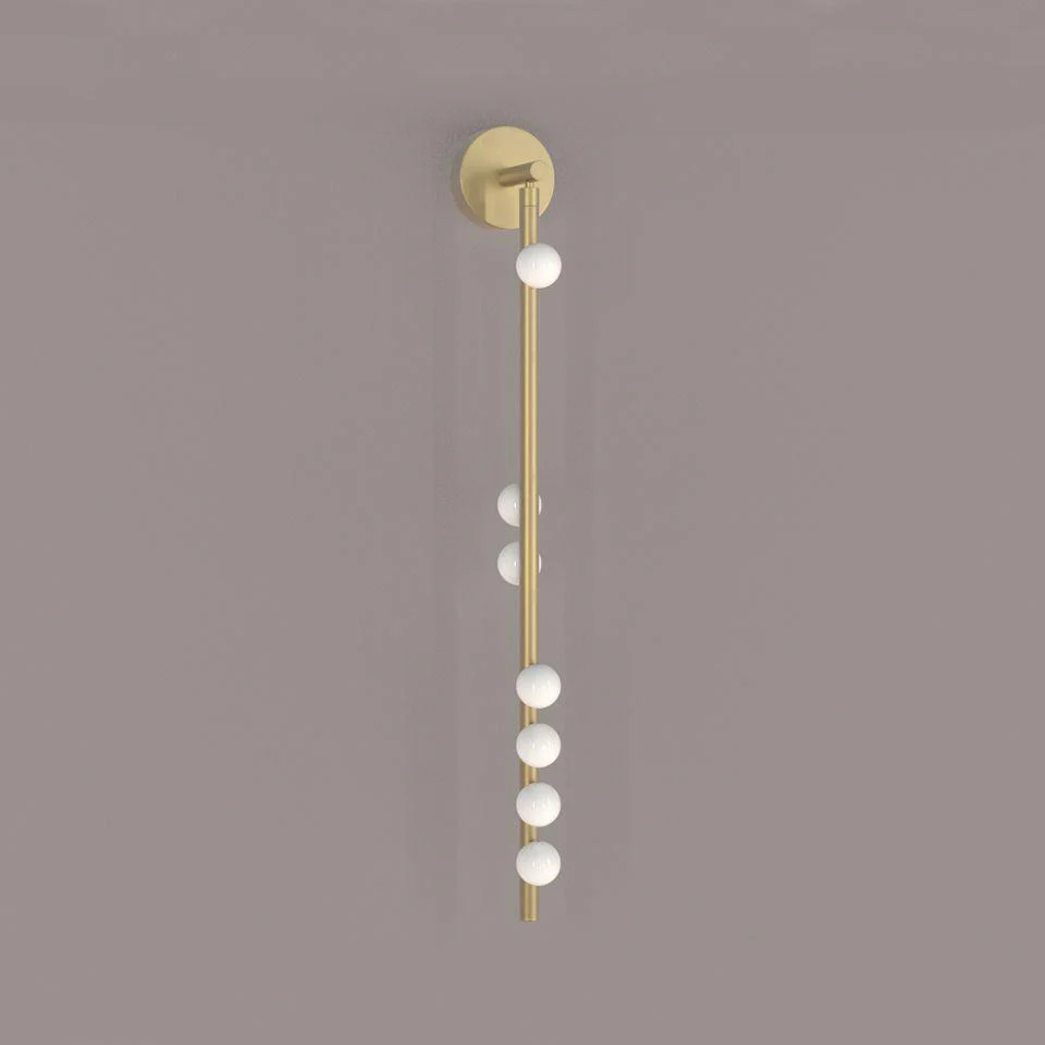 Rory Modern Minimalist Tube Brass Glass Wall Lamp - Image 56