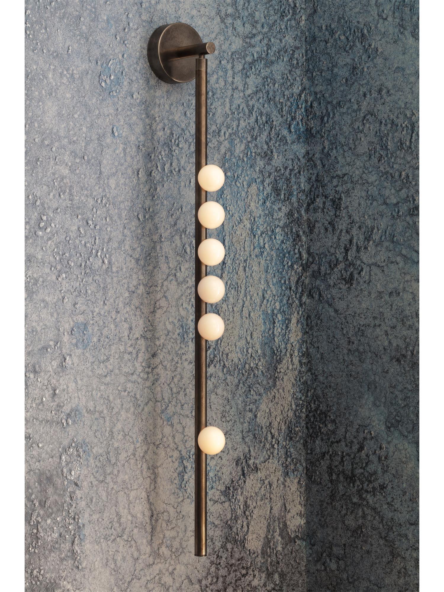 Rory Modern Minimalist Tube Brass Glass Wall Lamp - Image 57